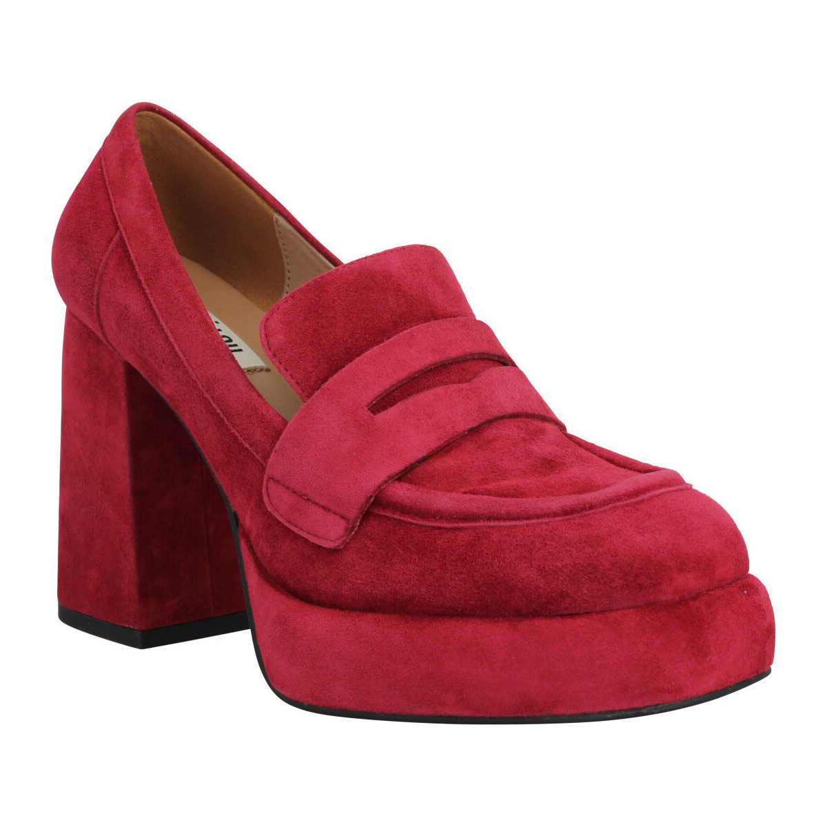 kengät Naiset Mokkasiinit Bibi Lou 543 Velours Femme Rouge Punainen
