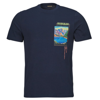 vaatteet Miehet Lyhythihainen t-paita Napapijri S CANADA Laivastonsininen