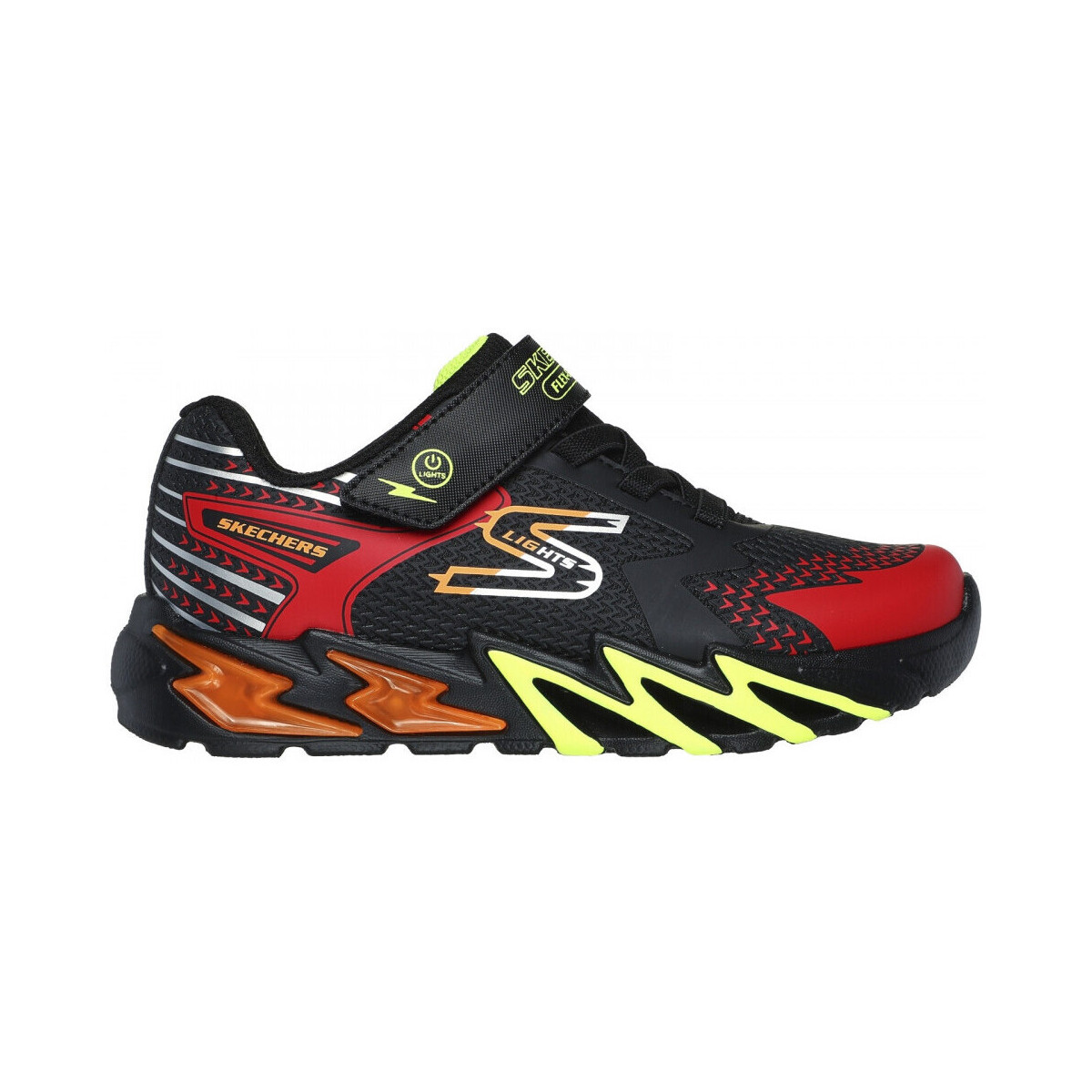 kengät Lapset Juoksukengät / Trail-kengät Skechers Flex-glow bolt Musta