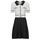 vaatteet Naiset Lyhyt mekko Morgan RMCHIC Musta / Valkoinen