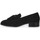 kengät Naiset Mokkasiinit S.piero BLACK FLAT RUBBER Musta