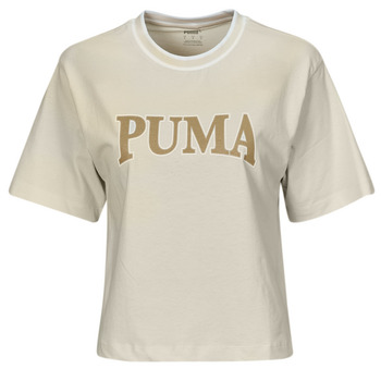 vaatteet Naiset Lyhythihainen t-paita Puma PUMA SQUAD GRAPHIC TEE Beige