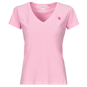 vaatteet Naiset Lyhythihainen t-paita U.S Polo Assn. BELL Vaaleanpunainen