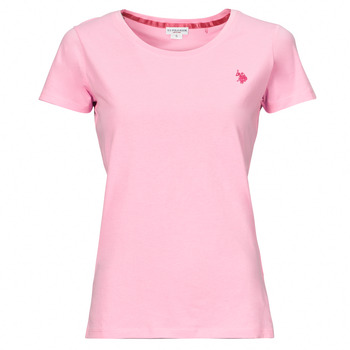 vaatteet Naiset Lyhythihainen t-paita U.S Polo Assn. CRY Vaaleanpunainen