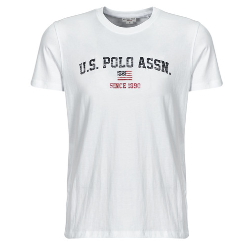 vaatteet Miehet Lyhythihainen t-paita U.S Polo Assn. MICK Valkoinen