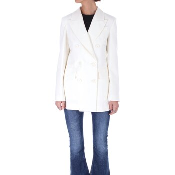 vaatteet Naiset Paksu takki Semicouture Y3WI06 Valkoinen