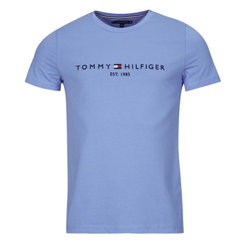 vaatteet Miehet Lyhythihainen t-paita Tommy Hilfiger TOMMY LOGO TEE Sininen