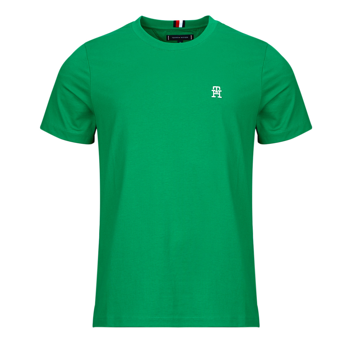 vaatteet Miehet Lyhythihainen t-paita Tommy Hilfiger MONOGRAM IMD TEE Vihreä