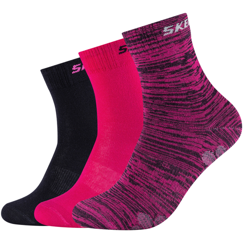 Asusteet / tarvikkeet Naiset Sukat Skechers 3PPK Wm Mesh Ventilation Socks Vaaleanpunainen