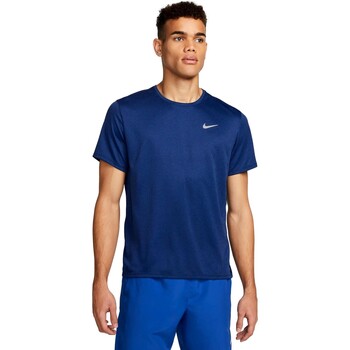 vaatteet Miehet Lyhythihainen t-paita Nike CAMISETA HOMBRE  MILER DV9315 Sininen