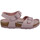 kengät Lapset Sandaalit ja avokkaat Birkenstock Rio Birko Flor Nubuck Enfant Lavender Vaaleanpunainen