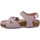 kengät Lapset Sandaalit ja avokkaat Birkenstock Rio Birko Flor Nubuck Enfant Lavender Vaaleanpunainen