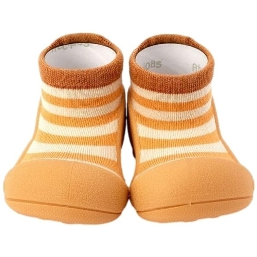 kengät Lapset Vauvan tossut Attipas Stripes - Mustard Keltainen