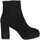 kengät Naiset Nilkkurit Les Venues 4050 Velours Femme Nero Musta