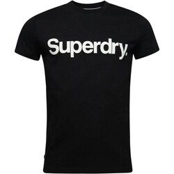 vaatteet Miehet Lyhythihainen t-paita Superdry 223122 Musta
