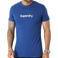 vaatteet Miehet Lyhythihainen t-paita Superdry 223130 Sininen