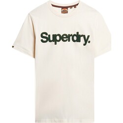 vaatteet Miehet Lyhythihainen t-paita Superdry 223247 Valkoinen