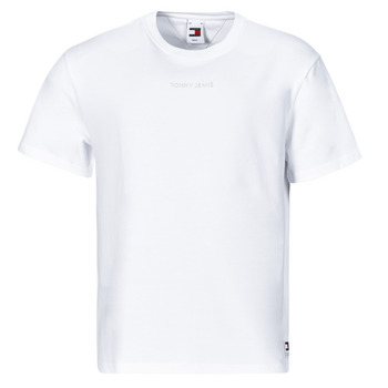 vaatteet Miehet Lyhythihainen t-paita Tommy Jeans TJM REG S NEW CLASSICS TEE EXT Valkoinen