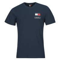 vaatteet Miehet Lyhythihainen t-paita Tommy Jeans TJM SLIM ESSENTIAL FLAG TEE EXT Laivastonsininen