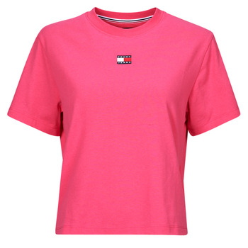vaatteet Naiset Lyhythihainen t-paita Tommy Jeans TJW BXY BADGE TEE EXT Vaaleanpunainen