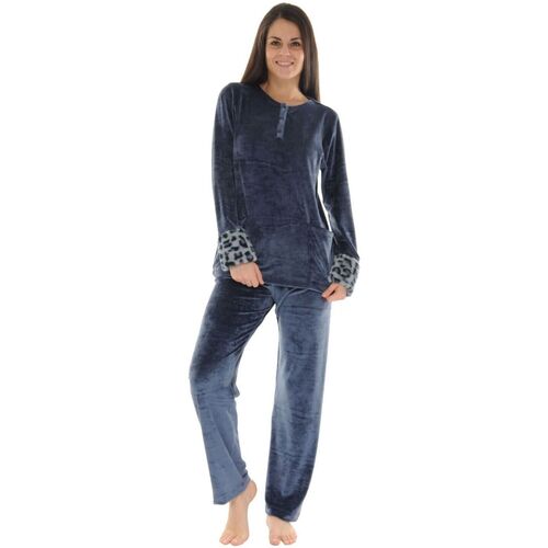 vaatteet Naiset pyjamat / yöpaidat Pilus AMBRE Sininen