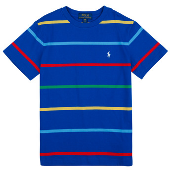 vaatteet Pojat Lyhythihainen t-paita Polo Ralph Lauren SSCNM2-KNIT SHIRTS-T-SHIRT Sininen / Monivärinen / Star / Monivärinen