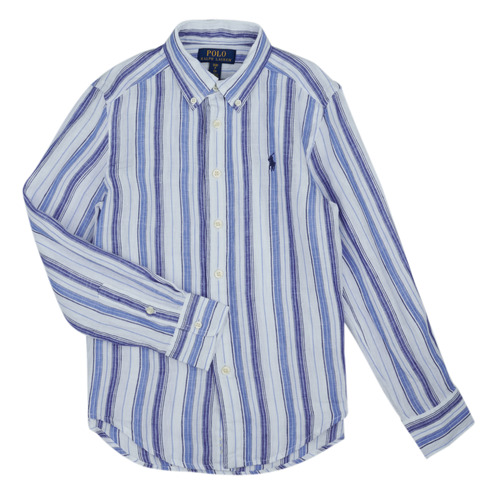 vaatteet Pojat Pitkähihainen paitapusero Polo Ralph Lauren 322902178005 Sininen / Taivaansininen