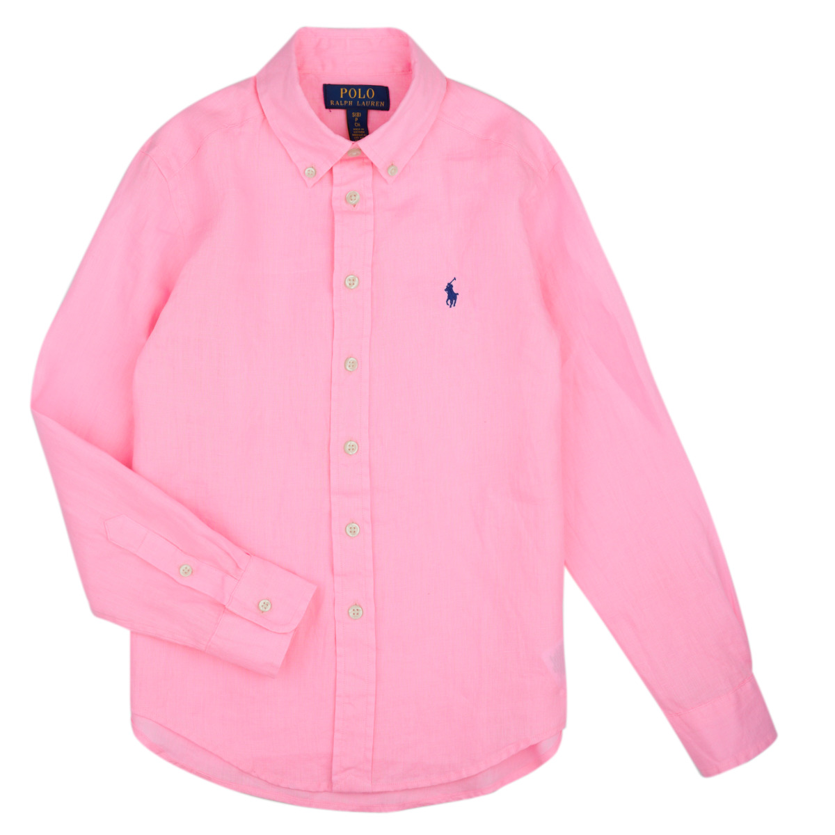 vaatteet Lapset Pitkähihainen paitapusero Polo Ralph Lauren CLBDPPC-SHIRTS-SPORT SHIRT Vaaleanpunainen