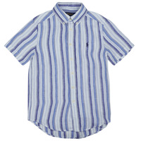 vaatteet Pojat Lyhythihainen paitapusero Polo Ralph Lauren 323934866001 Sininen / Taivaansininen / Valkoinen