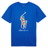 vaatteet Pojat Lyhythihainen t-paita Polo Ralph Lauren SS CN-KNIT SHIRTS-T-SHIRT Sininen