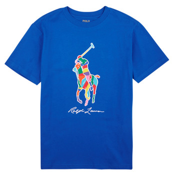 vaatteet Pojat Lyhythihainen t-paita Polo Ralph Lauren SS CN-KNIT SHIRTS-T-SHIRT Sininen / Heritage / Sininen