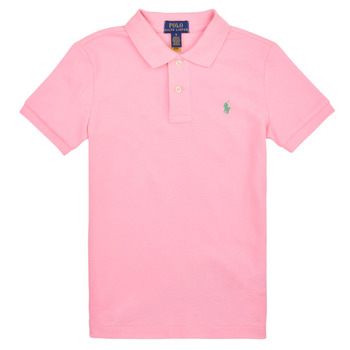 vaatteet Pojat Lyhythihainen poolopaita Polo Ralph Lauren SS KC-TOPS-KNIT Vaaleanpunainen / Garden / Vaaleanpunainen