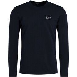 vaatteet Miehet T-paidat pitkillä hihoilla Emporio Armani EA7 8NPT55 PJM5Z Sininen