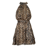 vaatteet Naiset Lyhyt mekko Guess SL ROMANA FLARE Leopardi