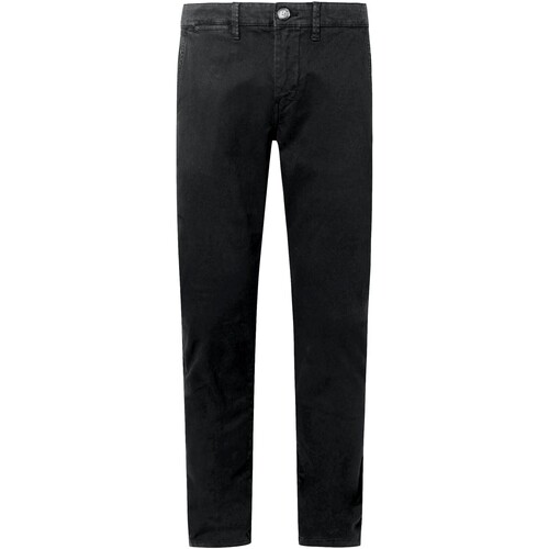 vaatteet Miehet Chino-housut / Porkkanahousut Pepe jeans PANTALON CHINO SLIM FIT NEGRO HOMBRE   PM211460C342 Musta