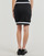 vaatteet Naiset Hame Karl Lagerfeld varsity skirt Musta / Valkoinen