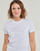 vaatteet Naiset Lyhythihainen t-paita Karl Lagerfeld rhinestone logo t-shirt Valkoinen