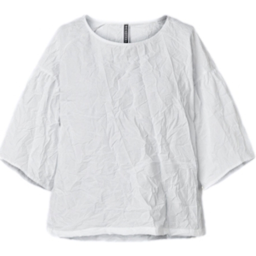 vaatteet Naiset Topit / Puserot Wendy Trendy Top 221624 - White Valkoinen