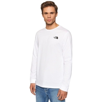 The North Face M LS SIMPLE DOME TEE Valkoinen