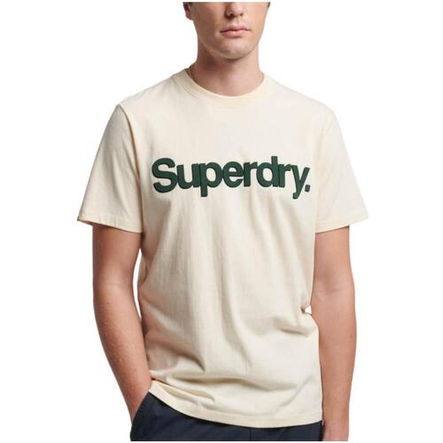 vaatteet Miehet Lyhythihainen t-paita Superdry  Valkoinen