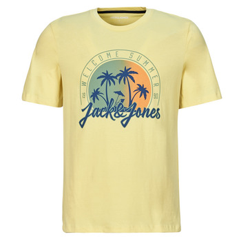 vaatteet Miehet Lyhythihainen t-paita Jack & Jones JJSUMMER VIBE TEE SS CREW NECK Keltainen