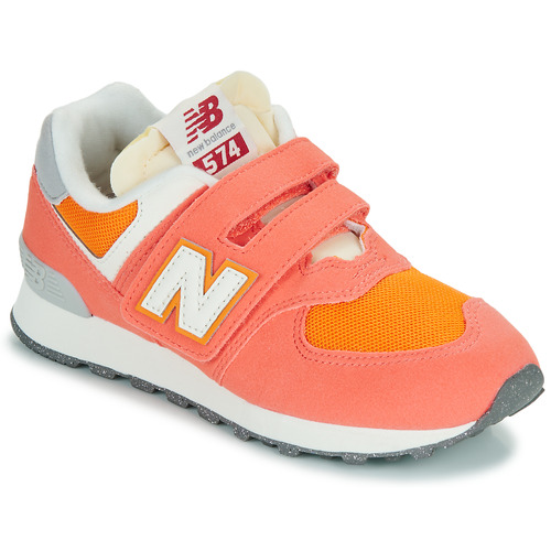 kengät Lapset Matalavartiset tennarit New Balance 574 Oranssi