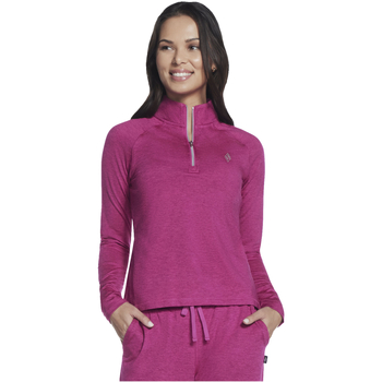 vaatteet Naiset Ulkoilutakki Skechers Ultra Go Lite Full Zip Hoodie Vaaleanpunainen