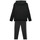 vaatteet Lapset Verryttelypuvut Adidas Sportswear J 3S TIB FL TS Musta / Harmaa