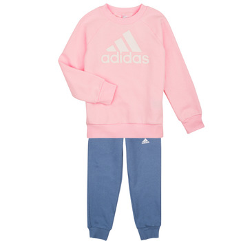 vaatteet Tytöt Verryttelypuvut Adidas Sportswear LK BOS JOG FL Vaaleanpunainen / Laivastonsininen