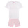 vaatteet Tytöt Verryttelypuvut Adidas Sportswear LK BL CO T SET Vaaleanpunainen / Valkoinen