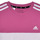 vaatteet Tytöt Lyhythihainen t-paita Adidas Sportswear J 3S TIB T Vaaleanpunainen / Valkoinen