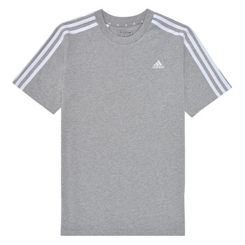 vaatteet Lapset Lyhythihainen t-paita Adidas Sportswear U 3S TEE Harmaa / Valkoinen