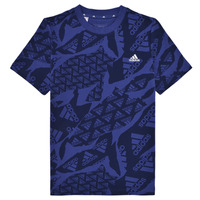 vaatteet Pojat Lyhythihainen t-paita Adidas Sportswear J CAMLOG T Sininen