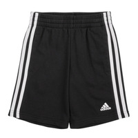 vaatteet Lapset Shortsit / Bermuda-shortsit Adidas Sportswear LK 3S SHORT Musta / Valkoinen